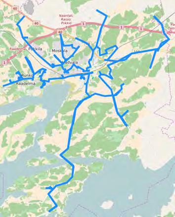 A,B,C ja J (Kp=keräilypisteet) YHTEENSÄ Kp 946 Autot 7 Km 426