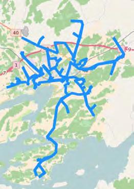 A,B,C ja J (Kp=keräilypisteet) YHTEENSÄ Kp 1554 Autot 8 Km 549