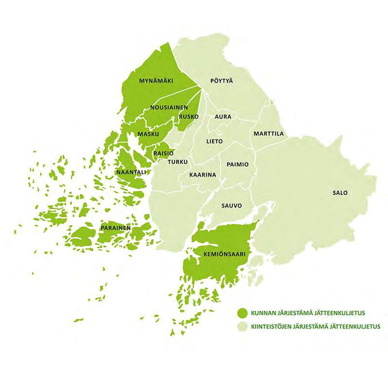 2 1 Jätteiden kuljetusjärjestelmät Kunnan on huolehdittava vastuulleen kuuluvan jätteen kuljettamisesta.