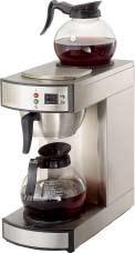 KAHVI 1 No FKM18 Filter Coffee ruostumaton teräs 2 lämpölevyä Mukana: 2 lasipannua/25 suodatinta pannu 1,8L suodatuslämpö +94 C kahvilämpö kannussa +91 C 2,1kW 230V (levy 80W) 7,9 kg No 5605