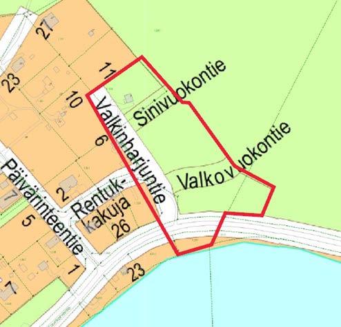 Hankkeeseen on ryhdytty yksityisen maanomistajan aloitteesta. Hanke edellyttää maankäyttösopimuksen laadintaa. Valkinharjuntie Kaava-alue sijoittuu Hämeenkosken kirkonkylän koillisosaan.