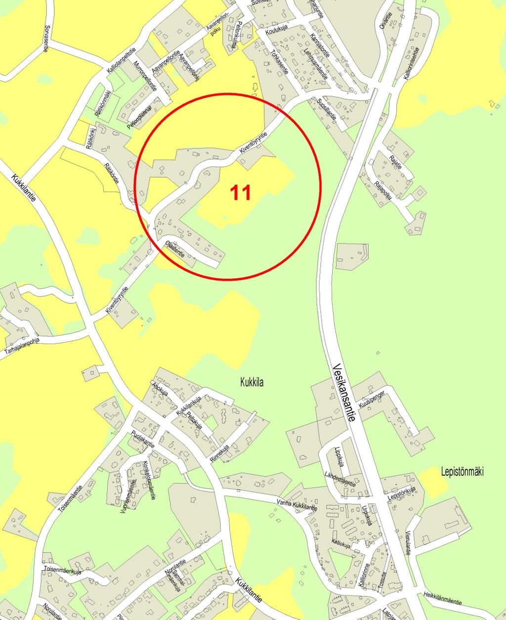 Kiventöyryntie, kaavarunko Alue sijoittuu Kiventöyryntien ja Vesikansantien (vt24) väliin, josta Hollolan kunta on hankkinut maata asemakaavoittaakseen alueelle pientaloasumista.