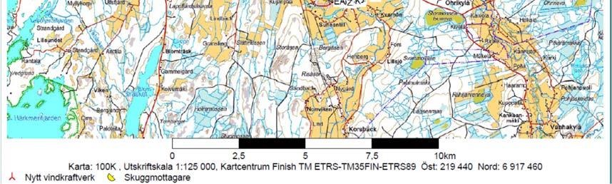 Yli kahdeksan tunnin välkehtimistä vuodessa esiintyy vaihtoehdossa alueen