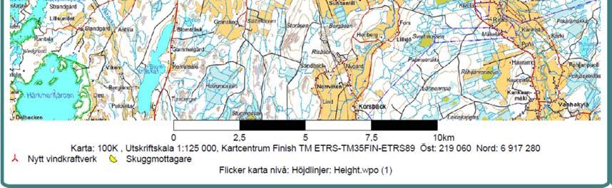 kaakkoisosan lisäksi itäosissa.