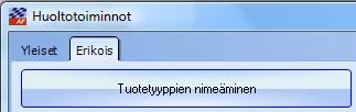 TUOTETYYPPIEN KÄSITTELYN ERIKOISTOIMINTOJA RINNAKKAISTUOTETYYPPIEN KÄSITTELY Rinnakkaistuotetyyppien käsittely on kehitetty tilanteisiin, joissa kaksi tuotetyyppiä ovat osittain vastaavia keskenään.