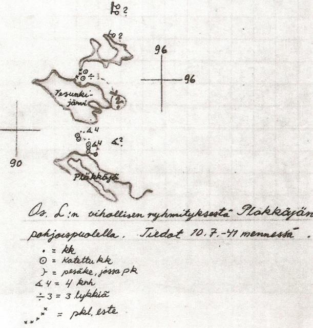 Siirto Pläkkäjään, alistus III/JR31 9.7 klo 20.