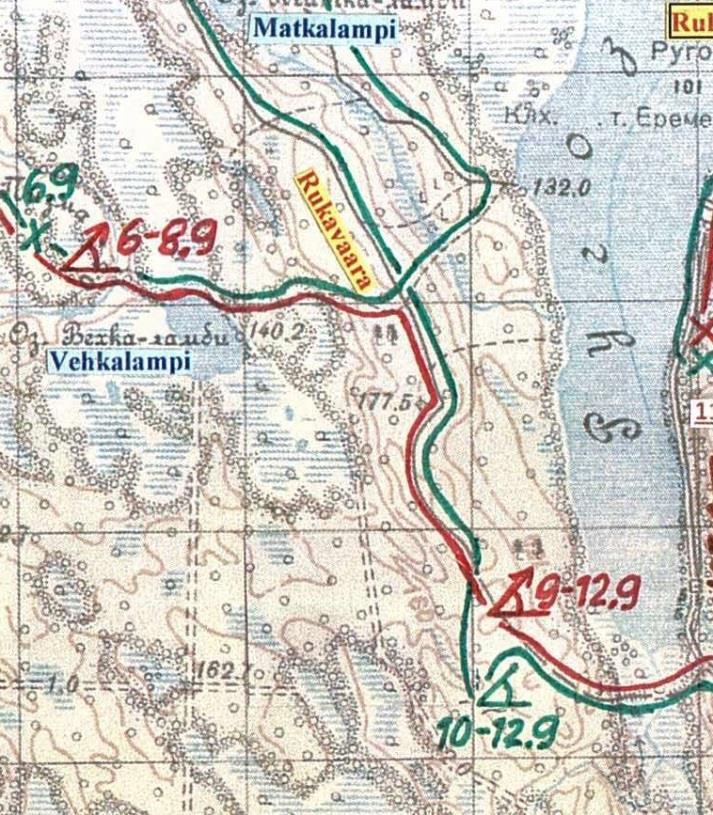 Raskaan toiminta Rukavaaralla 6.9 II/JR31:lle alistettuna tuliasema Vehkalammin purokolmion maastoon. 7.9 klo 3.30 alkoi hyökkäys tykistön ja raskaan valmistelun jälkeen. Jv:n ja tj eteni vain ½ km.