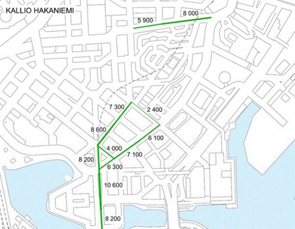 65 5. NYKYTILAN LIIKENTEELLINEN KÄYTTÖ JA KATUYMPÄRISTÖN LAATU 5.