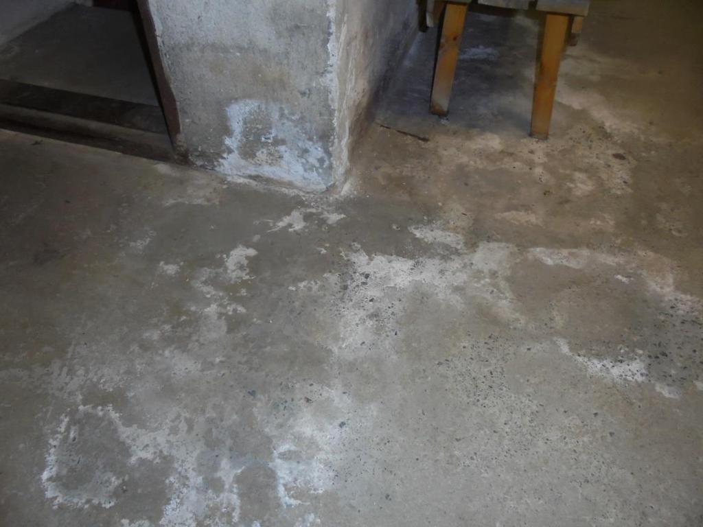 Betonisista lattioista löydettiin kohonneita kosteusarvoja, joka on tavanomaista, kun maanvaraisen laatan alapuolella ei ole lämmöneristettä sekä toimivaa kapillaarikatkokerrosta.