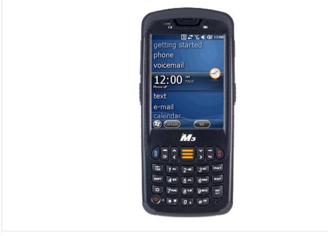 KUVA 2. M3 mobile BLACK (5, linkit Tuotteet -> PDA:t -> M3 Mobile BLACK) Monitorilla on oma PDA-sovellus, jolla voidaan käyttää kaikkia päivittäin varastossa ja tuotannossa tarvittavia toimintoja.