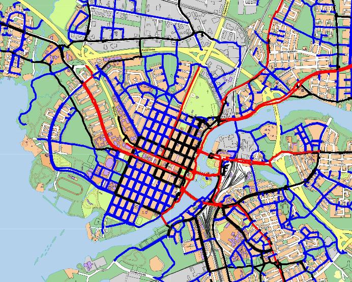 Cycling network year around in Joensuu Maintenance in cycling paths