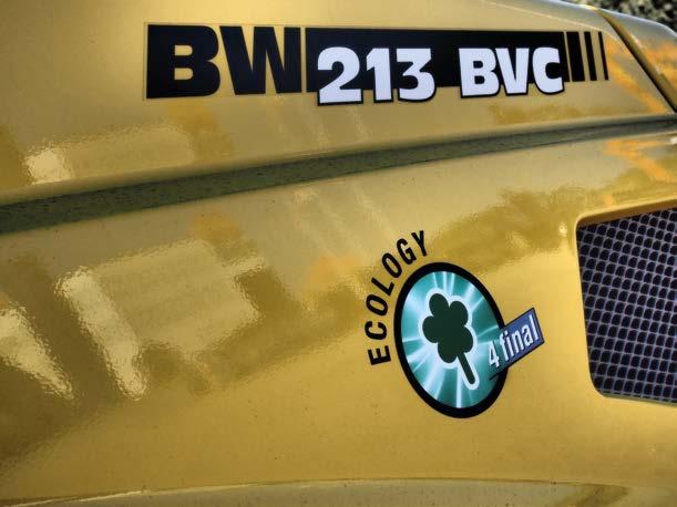BW213D-5 mallin jyrällä suositeltava kerrospaksuus on 0,8m kun taas vastaavan kokoluokan BVC-jyrällä voidaan tiivistää 1,2m kerroksia.