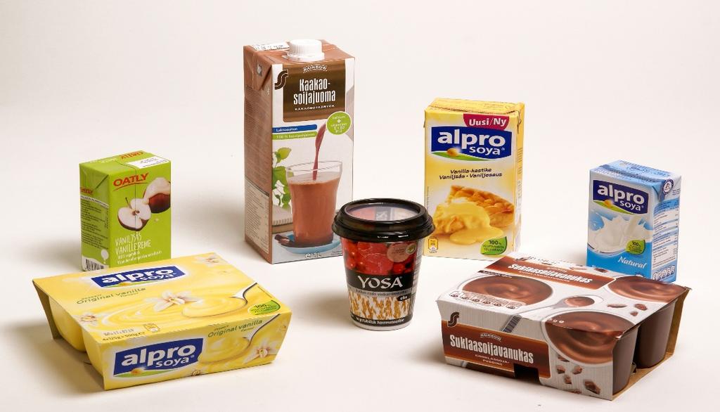 Alpro, Oatly, Planti,