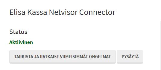 Elisa Oyj 7 (8) Netvisor Connectorin voi