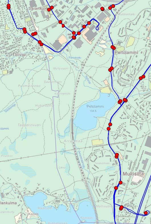 (lähde: Ramboll / Paikkatietoikkuna, talvi 2014 2015) kevyen liikenteen laatukäytävä kevyen liikenteen pääreitti kevyen liikenteen aluereitti kevyen liikenteen lähireitti 3.