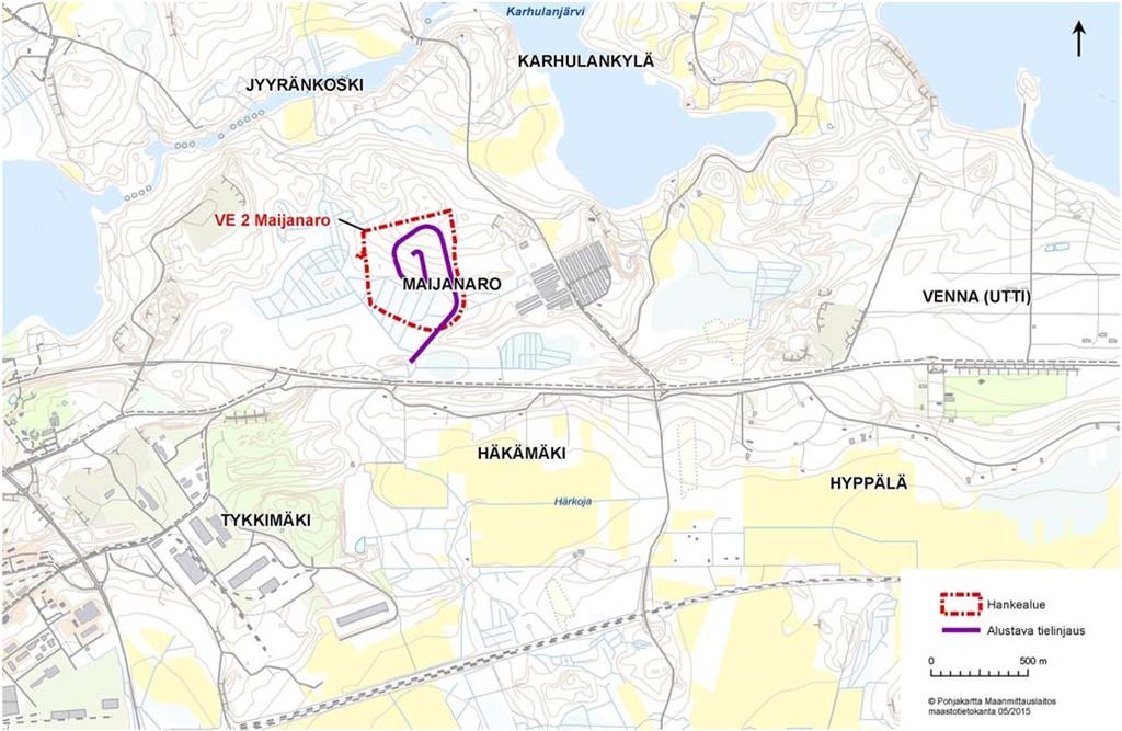 Joutsenenpesänkallion hankealue on talousmetsää, jossa on ulkoilureittejä. Hankealue on rakentamaton eikä sinne johda teitä.