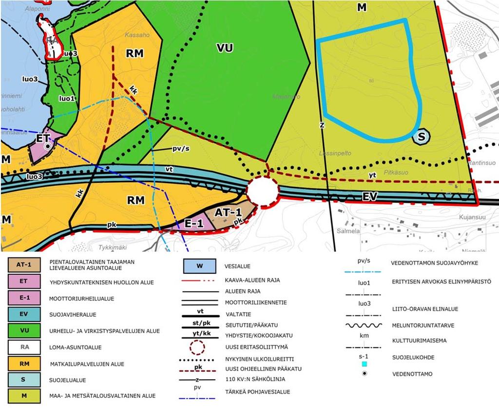 Kouvolan kaupunki, puhtaiden ylijäämämaiden läjitysalueen YVA-ohjelma 35 Maijanaron hankealueella on voimassa Saarenmaa Tykkimäki osayleiskaava, joka tuli lainvoimaiseksi 5.6.2013.