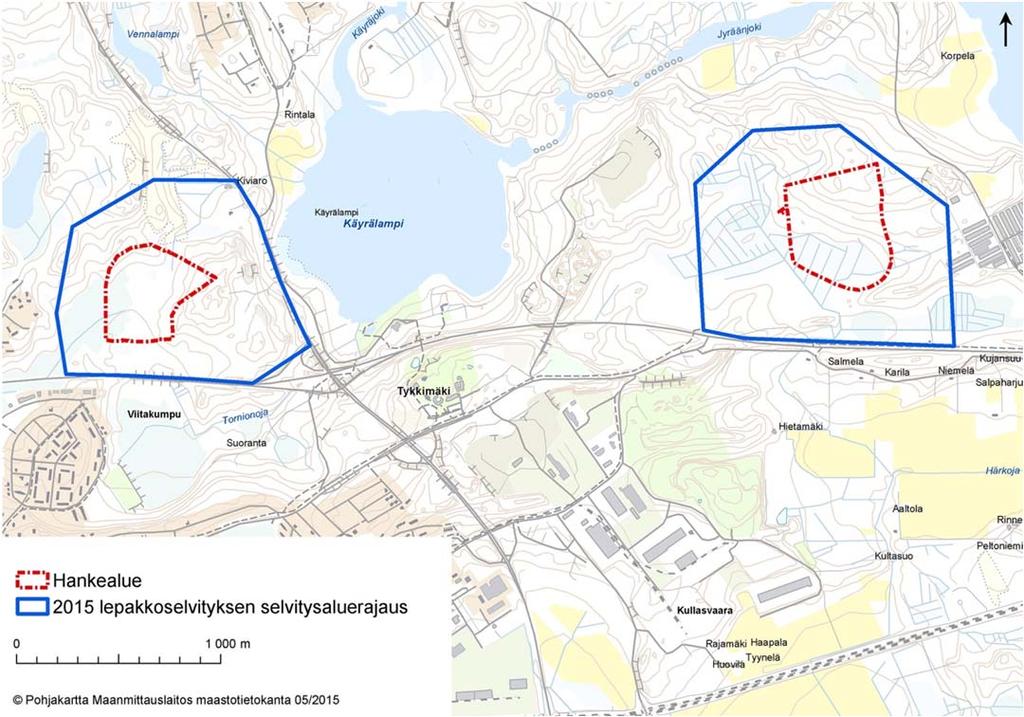 58 Kouvolan kaupunki, puhtaiden ylijäämämaiden läjitysalueen YVA-ohjelma ta tehdään detektorilla lepakoiden kaikuluotausäänistä.