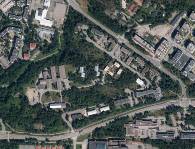 11 (33) Alueen nykyinen rakennuskanta on rakennettu 1950- luvun jälkeen. Vanhimpien rakennusten julkisivut ovat rapattuja.