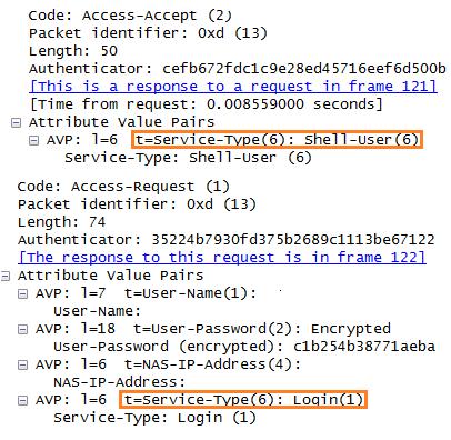 23 kautta (Rigney ym. 2013, 28). Kuviossa 4 on esitetty miltä NAS-IP-Address-attribuutti näyttää Wireshark kuvakaappauksessa. Huomattavaa on se, että IP-osoite kulkee selkokielisenä paketissa.