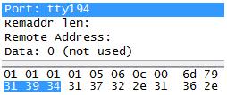 35 KUVIO 22. Service kenttä User-kenttä on valinnainen tässä paketissa, mutta sen avulla voidaan ilmaista nimensä mukaisesti käyttäjän syöttämä merkkijono.