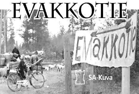 Evakkotie (=Evacuee route 1939/1944) Finnish Evacuee-escape from bloody CCCP talons Karelia - part of Finland - still