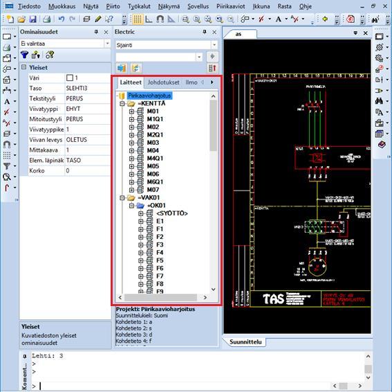 24 Yleistä sähkösuunnittelun CAD-ohjelmissa on standardisymbolien käyttö, näin on myös CADS Planner -ohjelmistossa.