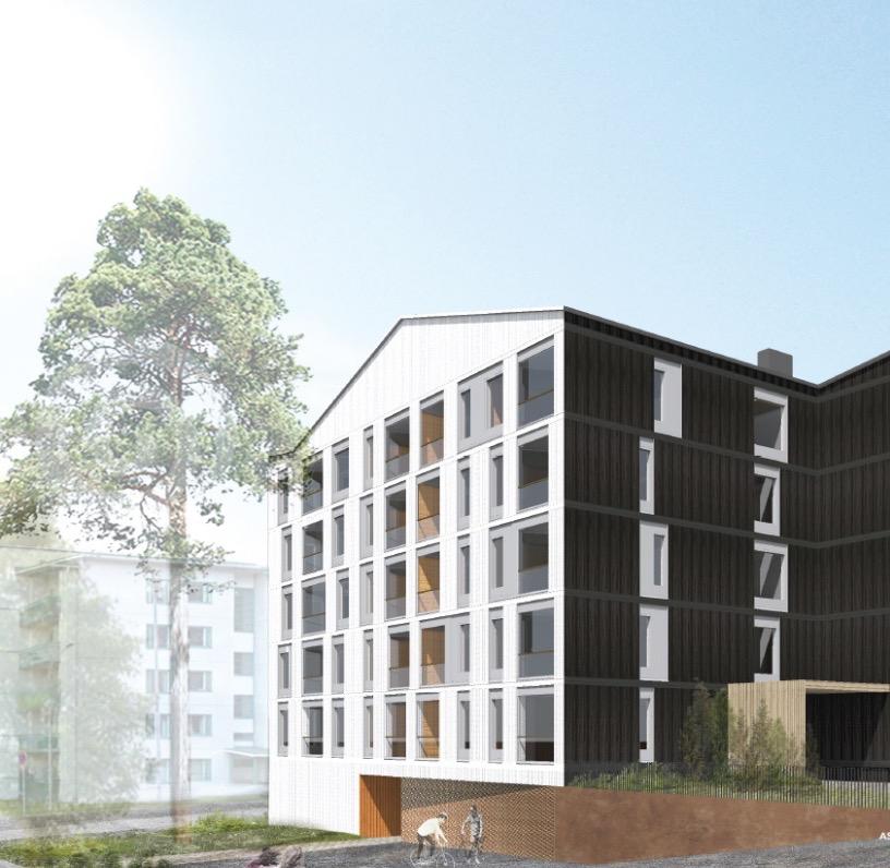 2017 JOENSUUN PIHAPETÄJÄ Arkkitehti: (OOPEAA) Office for Peripheral Architecture Rakennesuunnittelu: Joensuun Juva Oy Pääurakoitsija: Rakennustoimisto Eero Reijonen Oy Karjalaisen Kulttuurin