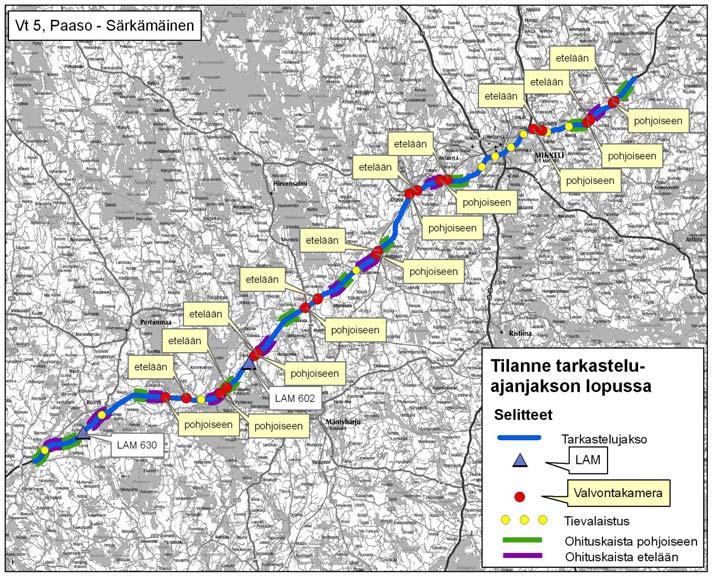 Automaattisen nopeudenvalvonnan vaikutustutkimus TARKASTELUJAKSOT 9 2 TARKASTELUJAKSOT 2.