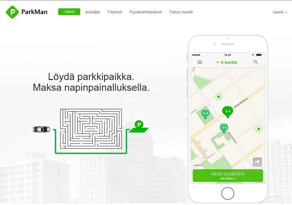käymättä autolla. Mobiilipalvelu ei edellytä investointeja eikä vaikeuta esimerkiksi talvikunnossapitoa (vertaa automaatit).