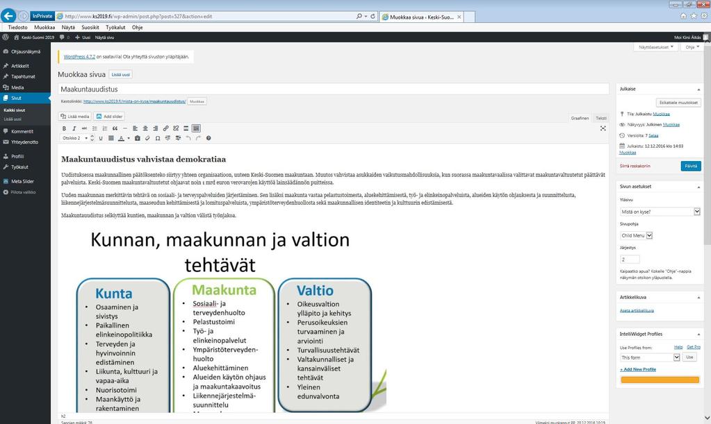 Esimerkki alasivusta (Maakuntauudistus sivu on Mistä on kyse pääsivun alasivu, ja se on