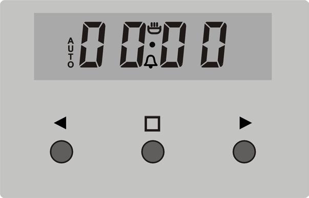 ANVÄNDNING Digitalt ur A - displayen - funktioner 1 - knappen för funktionsintervall - t knappen - - knappen + 1 INSTÄLLNING AV URET När apparaten har anslutits till elnät vi sar dis playen klockan 0.