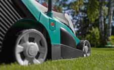 Powerdrive LI+ -moottorin ja 36 V:n litiumioniakun suuren tehokkuuden ansiosta Rotak 43 LI pystyy leikkaamaan jopa 800 m 2 kokoiset nurmikot.