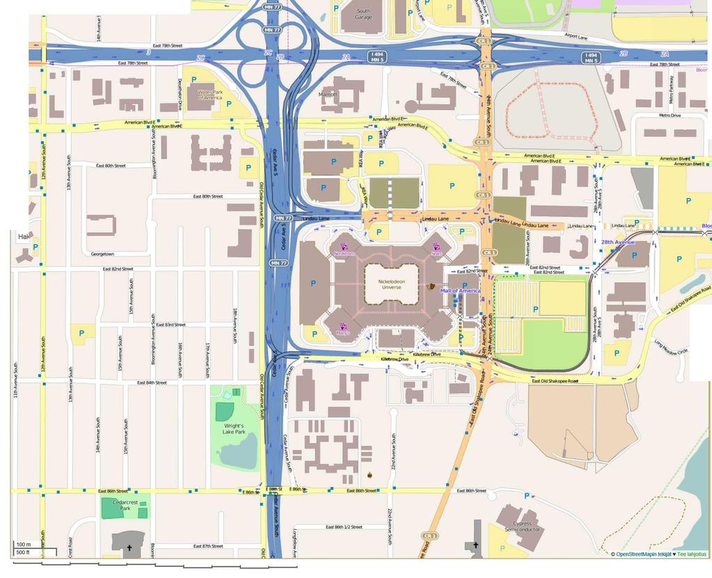 CITY FABRICS n 1 km DIMENSIONAL CIRCLES OF THE FABRICS Minneapolis 2014 Mall of America Vertailu Kuopion keskustan mittasuhteisiin 1 km Järjestelmiä mitoittavat kehät: