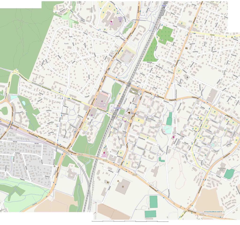 KOLME KAUPUNKIJÄRJESTELMÄÄ Kaupunginosa 500 m Tunnistaminen JOUKKOLIIKENNEKAUPUNGIN KAUPUNGINOSA Koivukylä, Vantaa Kartta 2015 YDINALUE KOIVUKYLÄN KAUPUNGINOSA 400 m 600 m 800 m YDINALUE HAVUKOSKEN