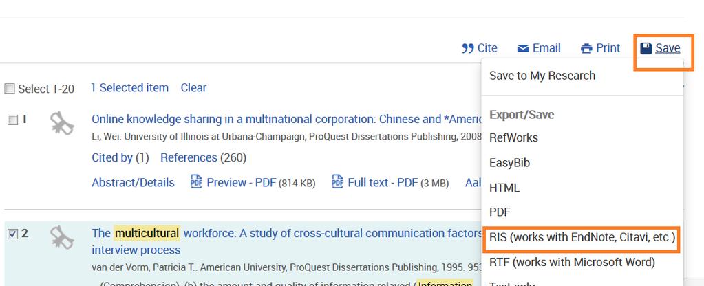 Mendeley-esimerkki ProQuest-kannassa 2 4 5 6. Avaa Mendeley ja importoi lähteet ohjelmaan. 6 4.