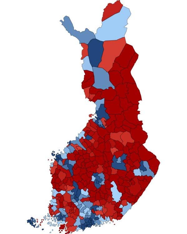 VAIKUTUKSET ALUEIDEN TULE- VAAN VÄESTÖKEHITYKSEEN Väestö kasvaa ennusteen mukaan 111 kunnassa eli noin joka kolmannessa kunnassa vuosina 2015-2030.