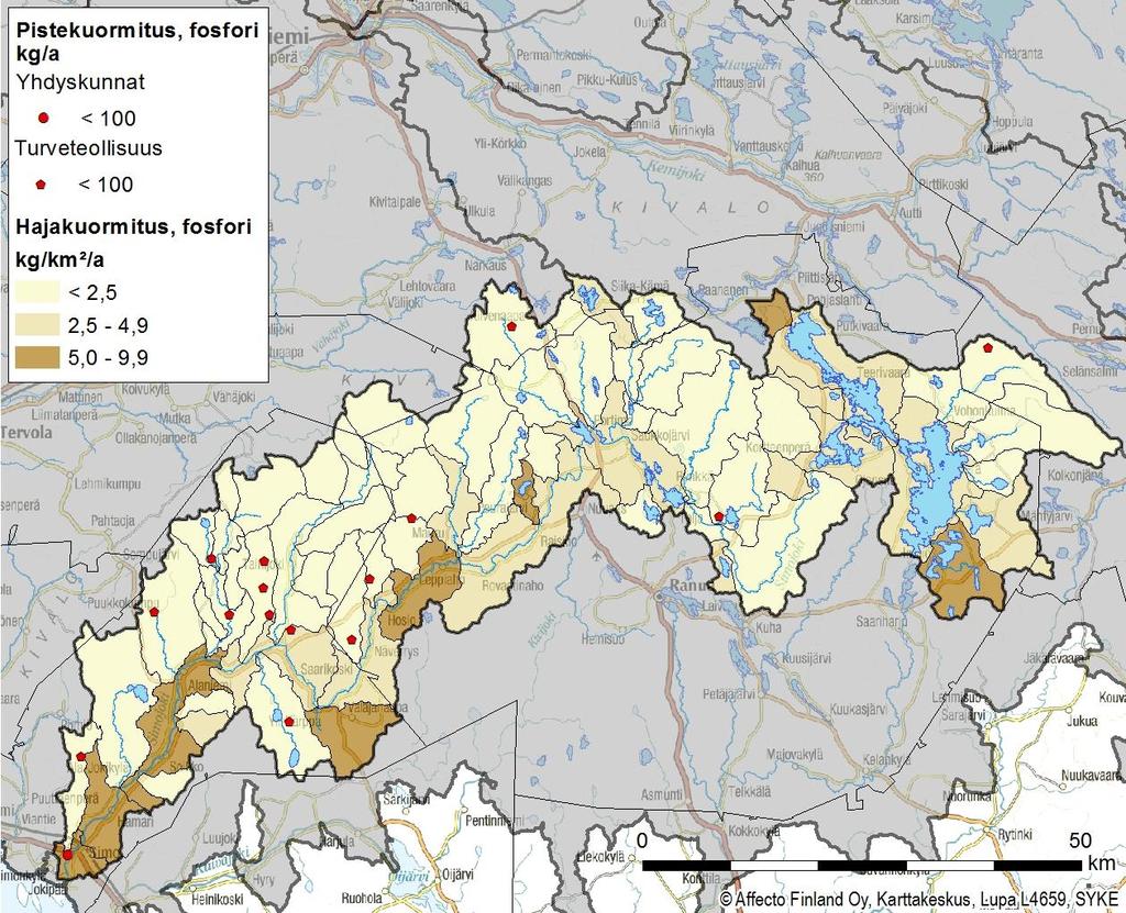 Simojoki % Yhdyskunnat 0,3 Haja-asutus 2,4 Teollisuus 0,0 Kalankasvatus 0,0 Turvetuotanto 1,1 Maatalous