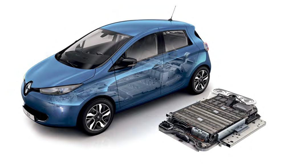 Uusi Z.E. 40 -akku ja sähkömoottori Renaultin kehittämään uuteen Z.E. 40 -litiumioniakkuun on sisällytetty innovatiivista tekniikkaa, joka kaksinkertaistaa kapasiteettinsa, vaikka tilavuus on sama.