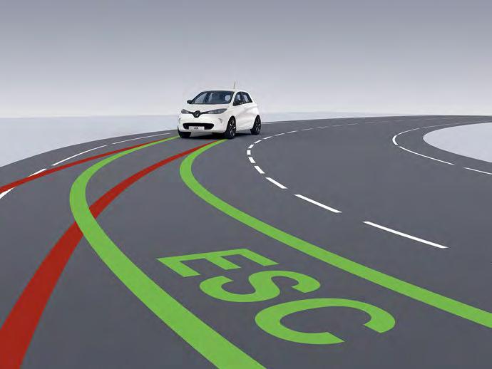 Ajonvakautusjärjestelmä (ESC) Järjestelmä auttaa pitämään auton hallinnassa