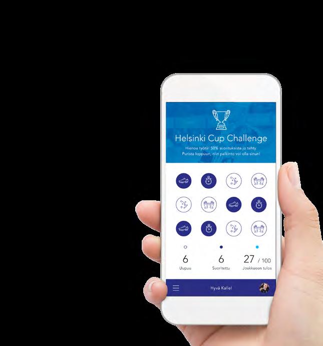 HELSINKI CUPIN ÄLYRANNEKE HELSINKI CUP CHALLENGE Helsinki Cup älyranneke tuo täysin uuden ulottuvuuden turnaukseen käytännöllisyyttä unohtamatta.