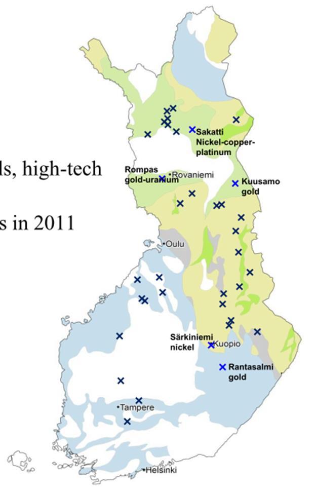 Malminetsintää harjoittaa Suomessa noin 40 yhtiötä. Pekka A.