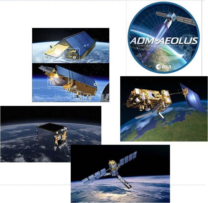 ESA:n kaukokartoitussatelliitteja ADM-Aeolus CryoSat ENVISAT-1 Proba-V SMOS 43 Paljon operatiivisia valtioiden satelliitteja mm. Aqua, IceSat-2, Terra, Landsat 8, NOAA/AVHRR
