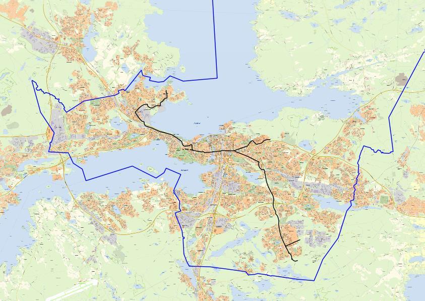 RAKENNE- SUUNNITELMA 2040 Raitiotiejärjestelmän laajeneminen 2020 2050 (hyväksytty kaupunkiseudun kaikkien 8 kunnan valtuustoissa) Ylöjärvi 2030 Tampere 2020 Väestöennuste: