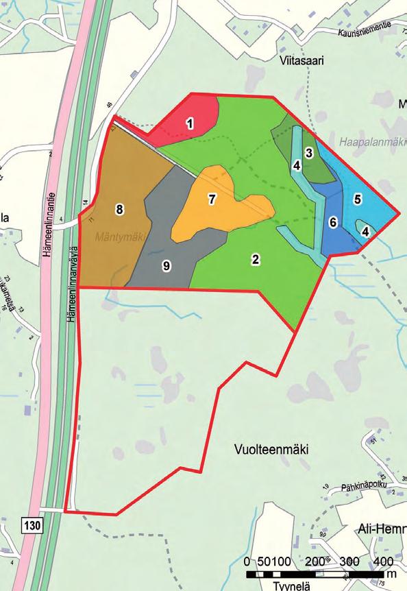 ole luonnontilaisia soita. Alueella ei maastokäyntien yhteydessä tehty havaintoja arvokkaista pienvesistä, kuten puroista tai noroista.
