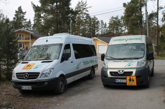 LIIKENNÖITSIJÄT ALUEELLA Haastateltiin 6 alueen kuljetusyrittäjää Näillä yhteensä 12 pikku-bussia, 8 kuorma-autoa, 4 pakettiautoa ja 1 sora-auto Käyttökohteet: