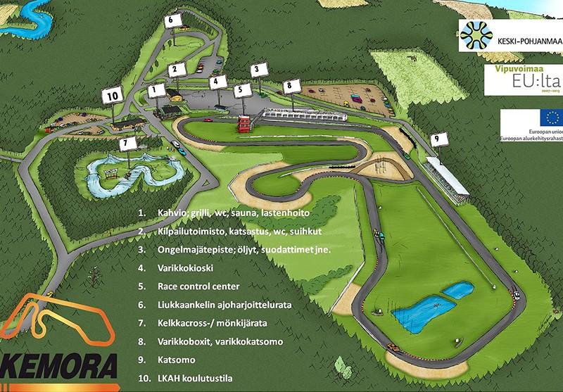 Kemora 8.7. ja 12.8.2017 Kemoran moottorirata on rakennettu vuonna 1983, rataa on jatkettu vuonna 1987 ja sen pituus on 2723 metriä. Radan pinnoite on uusittu 2005 ja rata on erinomaisessa kunnossa!