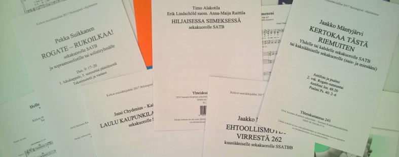 KUSTANNUSTOIMINTA, YHTEISKUSTANNUS Suomen Kirkkomusiikkiliitto ry harjoittaa nuottikustannustoimintaa yhteistyössä Suomen Kanttori-urkuriliiton (SKUL) kanssa.
