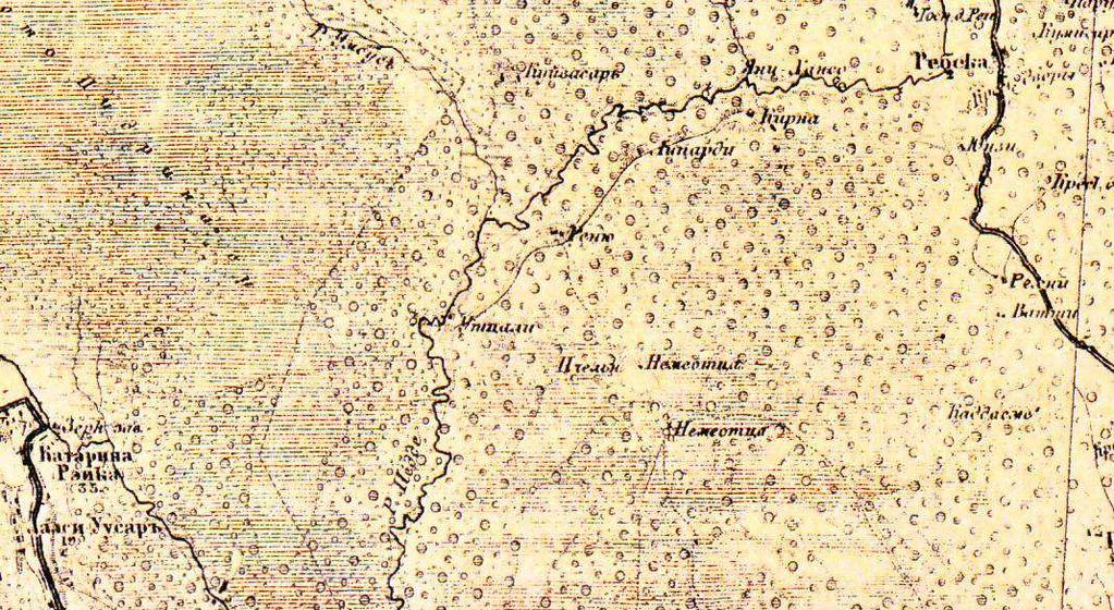 2.3. Kolmeverstane kaart 19. sajandi Eesti ala kujutavate kaartide seas on hästi tuntud ka üldiselt 1860.