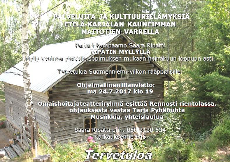 7 Kyösti Mäkimattila & Varjokuva to 20.7 Sinitaivas to 27.7 Pekkaniskan pojat to 3.8 klo 20-00.